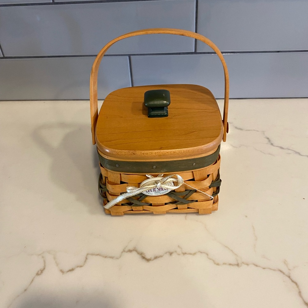 Longaberger “Let It Snow” basket
